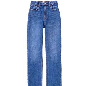 Abercrombie The 90’s straight ultra high rise jeans